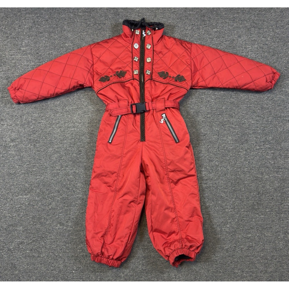 Sportalm Kitzbuhel Child's Size 98 One-Piece Ski Suit Snowboard Graphic Hit